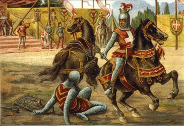 Amedee VII af Savoyen (1360 -1391) sagde Den Røde Greve under en turnering. Amedeo VIII af Savoyen (den såkaldte Rosso).