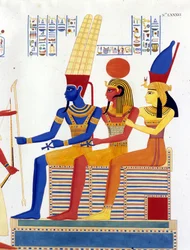 Amon - re, Ptah, Mut - i "" Monumenter af Egypten og Øvre Nubien"" af Ippolito Rosellini (Rossellini).