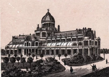 Amsterdam, Holland: udsigt over Folkets palads. i "" Verden illustrerer 168 visninger"" Udateret (slutningen af 1800-tallet)