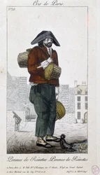 Æblehandler - i “” Cris de Paris””, deb. 19. århundrede