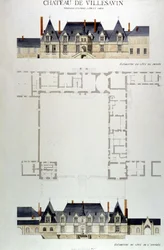 Arkitektur af Château de Villesavin, Tour i Sologne, Loir et Cher (41)
