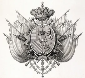 Arms of Tuscany, begyndelsen af det 19. århundrede. Leopold af Toscana.
