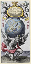 Atlas, der bærer verden. Stik fra begyndelsen af 1600-tallet.