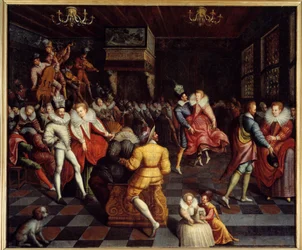 Bal på banen af Valois Anonym maleri. 16. århundrede. Søn 1,63x1,94 m Rennes, musee des Beaux Arts