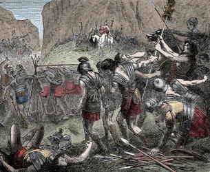 Battle of the Caudine Forks - Battle of the Caudine Forks (Furculae Caudinae) - 321 f.Kr. mellem romerne og samniterne under den anden samnitske krig