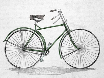 Cykelmodel med stel.