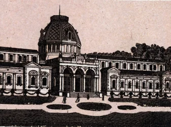 Budapest, Ungarn: udsigt over de termiske bade på Isle Margaret (Isle Margareth). i "" Verden illustrerer 168 visninger"" Udateret (slutningen af 1800-tallet)