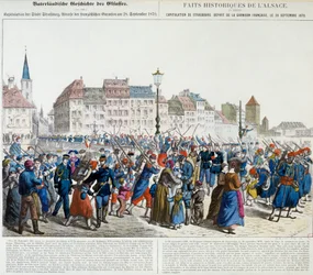 Kapitulation af Strasbourg og afgang fra den franske garnison, 28. september 1870
