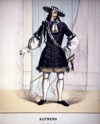Karakter af Alfredo Germont i "La Traviata" "af Giuseppe Verdi.