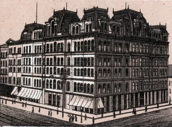 Chicago, USA: udsigt over Field, Leiter & Co. (Field, Leiter & Co. stormagasin). i "" Verden illustrerer 168 visninger"" Ingen dato (slutningen af 1800-tallet)