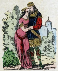 Childeric I, konge af Salians Francs (436-481) mødte Basin af Thüringen (hustru til kongen af Thüringen) under sit eksil. Clovis blev født fra deres ægteskab.