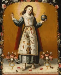 Kristusbarn med lidenskabens symboler