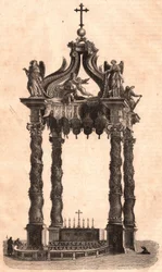 Ciborium i Saint Peter i Rom, Italien