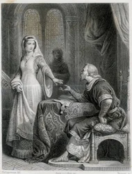 Clarisse de Somerghem. Gravering 1800-tallet.