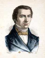 Claude Frederic Bastiat klassisk liberal teoretiker, politisk økonom - Portræt af Frederic Bastiat, Economiste (1801 - 1850) - i "" Les Contemporains", n.d. slutningen af ​​det 19. århundrede.