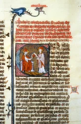 Kalcedoniens råd, 451 - Miniature af middelalderen (ref. 365, 428r). Toulouse Bibliotek (tlf.: 05 62 27 66 66)