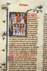 Koncilet i Nicaea - manuskriptbelysning (gammel latinsk oversættelse af de første økumeniske konciler tilskrevet Isidore), middelalder (ref. 365, 351r). B. Hr. Toulouse. Ansøgning om autorisation til Toulouse Kommunalbibliotek (tlf.: 05 62 27 66