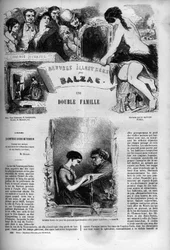 Forside til romanen "" En dobbeltfamilie ""