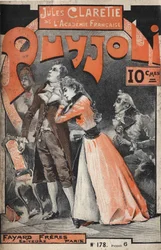 Omslag til romanen "" Puyjoli"" (1890) af Jules CLARETIE (1840-1913).
