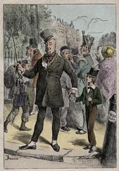 David Copperfield og Mr. Micawber, illustration fra 