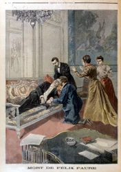 Félix Faures død i salonerne i Elysée - i "" Le Petite Journal"" af 26/02/1899