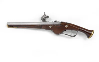 Hollandsk eller tysk hjullåspistol, ca. 1630 (pistol, hjullås)