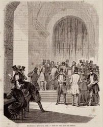 Valg den 23. april 1848: afstemningslokale i en afdeling - i "" Samtidens populærhistorie""