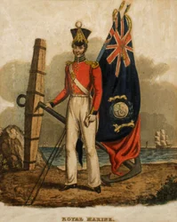 Ensign, Royal Marines, 1835 (akvatinte)