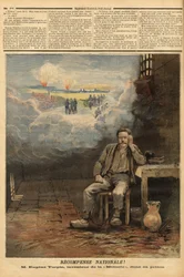 Eugene Turpin (1848-1927) kemiker, opfinder i 1884 af melinit (et sprængstof), i sin celle, anklaget (uretmæssigt) for at have solgt sin opfindelse til fjenden. Han inspirerer Jules Verne til karakteren Thomas Roch i romanen "Face au drapeau"". Indgraverin