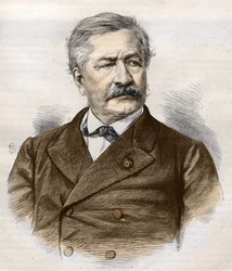 Ferdinand de Lesseps (1805 - 1894), gravering, Bianchetti-samling