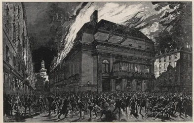 Fire of the Opera comique i Paris den 25. maj