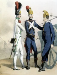 Brandmænd i uniform - ca. 1850