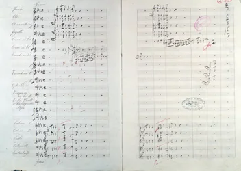 Første side af Capriccio brilliant med temaet Jota Aragonese"" (spansk ouverture nr. 1) af Mikhail Glinka