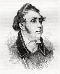 Francois Charles (Francois-Charles) Dulong - fransk advokat og politiker - 1792-1834 - gravering
