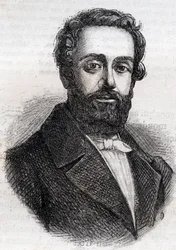 Francois Rose Joseph Degousee 1795 -1862 militær, civilingeniør og republikansk politiker Gravering fra 1882 i "Histoire de dix ans: 1830-1840" Louis-Blanc (1811-1882)