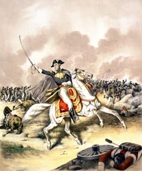 General Andrew Jackson (1767 - 1845) ved slaget ved New Orleans i 1812.