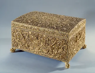 Guldæske kendt som Anne af Østrig (1601-1666) udbudt af kardinal Jules Mazarin