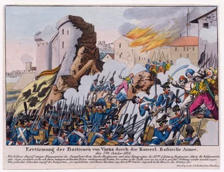 Guerre russo-turque de 1828-1829 - Den russiske hær stormede bastionerne i Varna i september 1828 af Anonymous