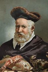 Guillaume Rondelet naturforsker og fransk medicin. 1507-1566.efter Videnskaben og dens mænd af Louis Figuier. Barcelona 1881