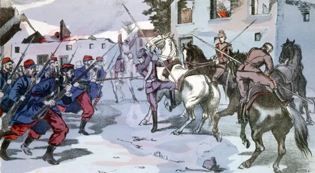 Håndgemæng ved Epernay, Frankrig mellem tyske og franske styrker
