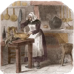 Hélène Jegado (1803-1852), fransk tjenestepige og seriemorder - Forgiftersken Hélène Jegado (1803-1852) - Gravure fra det 19. århundrede