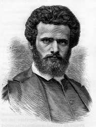 Henri Regnault (1843-1871), fransk maler. Indgravering af slutningen af det 19. århundrede i "Histoire de France"" af H. Martin.