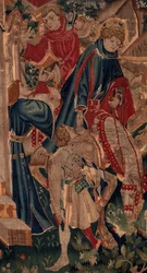 Historien om Saint Piat og Saint Eleuthère, scene 8, detaljecenter