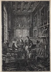 Jonathan Oldenbuck - (The Saint of the Saints of the Antiquary) - Illustration af det 19. århundrede til romanen "The Antiquary" af