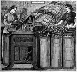 Store engelske industrier: Walter Evans bomuldsspinderi i England i 1863. Bomuldsflotation.