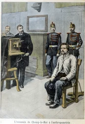 Morderen fra Choisy-le-Roi ved antropometri (og hr. Alphonse Bertillon) - i „Le Petit Journal“, maj 1899