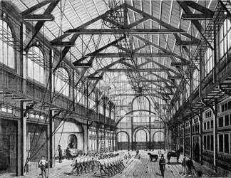 Grand Gymnasium på Rue des Martyrs - Enggraving