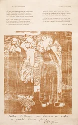 Les Bretonnes (De bretonske kvinder) (træbloktryk)