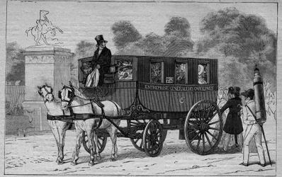 Les Omnibus de Paris i det 19. århundrede: Caroline - stik fra 1892