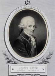 Medaljon-portræt af musikeren Franz Joseph Haydn (1732-1809)